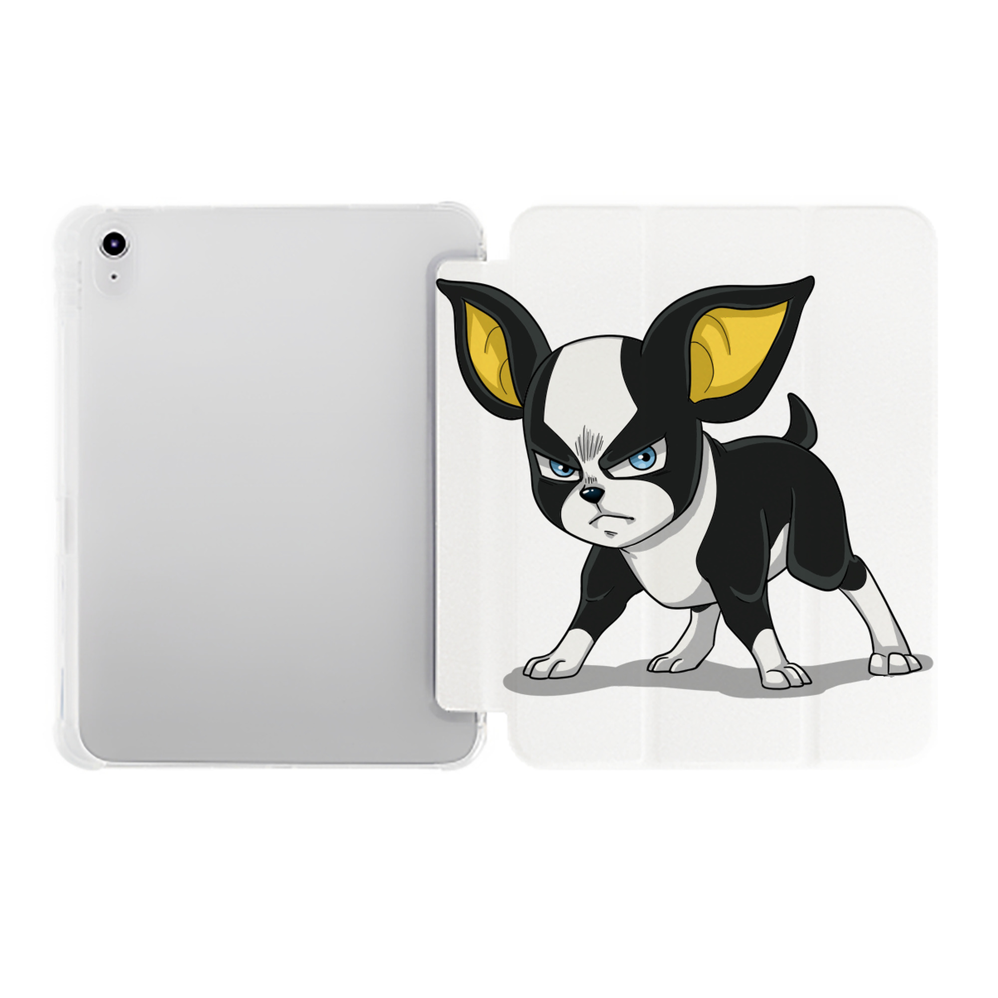 （画像用） ジョジョの奇妙な冒険 イギー JoJo's Bizarre Adventure Iggy IPad ケース ペン収納付き 三つ折りスタンド PUレザー×シリコン 対応機種9.5/10.5/10.9インチ